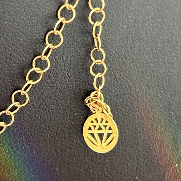 GABI RIELLE NEW
Love in Bloom 14K Gold Vermeil Sterling Silver & Enamel Initial - Picture 4 of 6